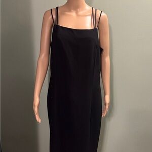Elegant Black Strappy Dress